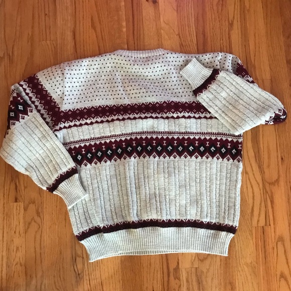 True Vintage Chunky Cable Knit Crew Neck Sweater - Picture 5 of 8